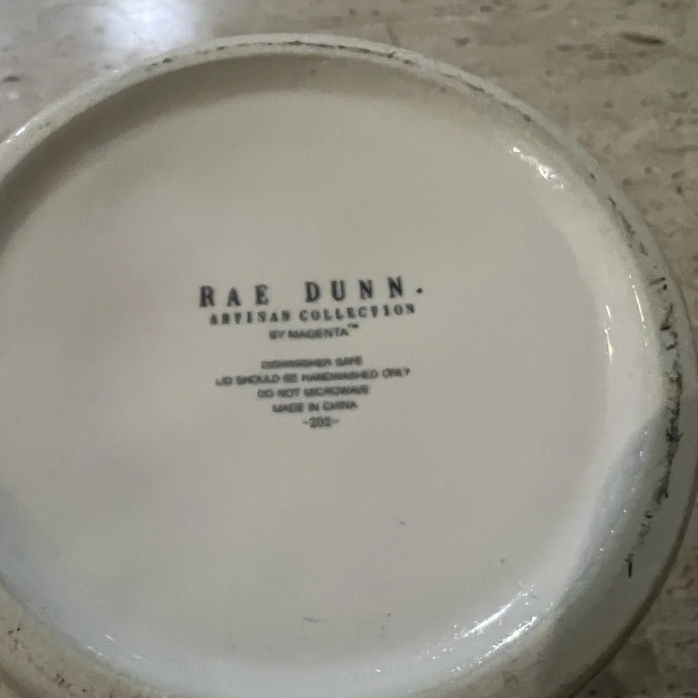 Rae Dunn “Queen Bee” Artisan Collection Canister with Yellow Handled Lid